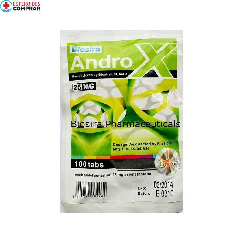 Androx Biosira (Anadrol, Oxymethlone) 100tabs (25mg/tab)