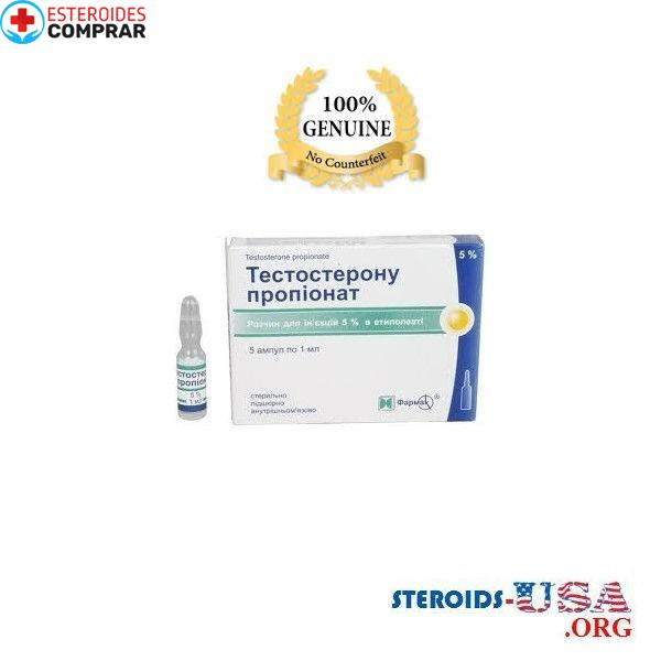 Amplificador de testosterona propionato, Ucrania 1 50mg FARMAK. (base del oleato de etilo)