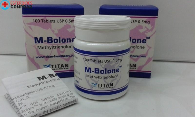M-Bolone Titan HealthCare (Methyltrienolone) 100tabs (0.5mg/tab)