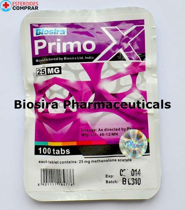 Primox Biosira (Methenolone Acetate) 100tabs (25mg/tab)