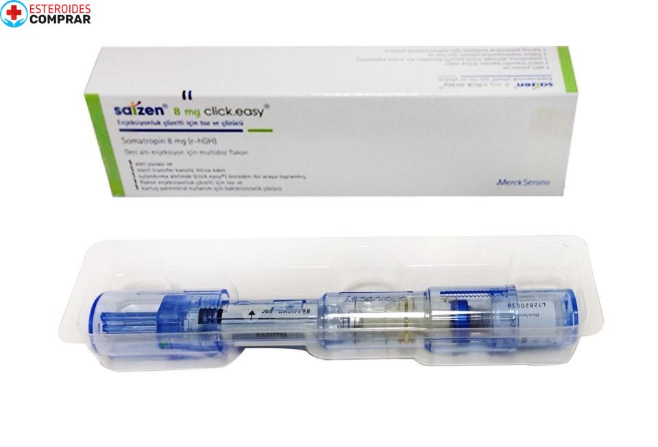 Saizen 8mg (24 UI) haga clic en pluma fácil (somatropina)