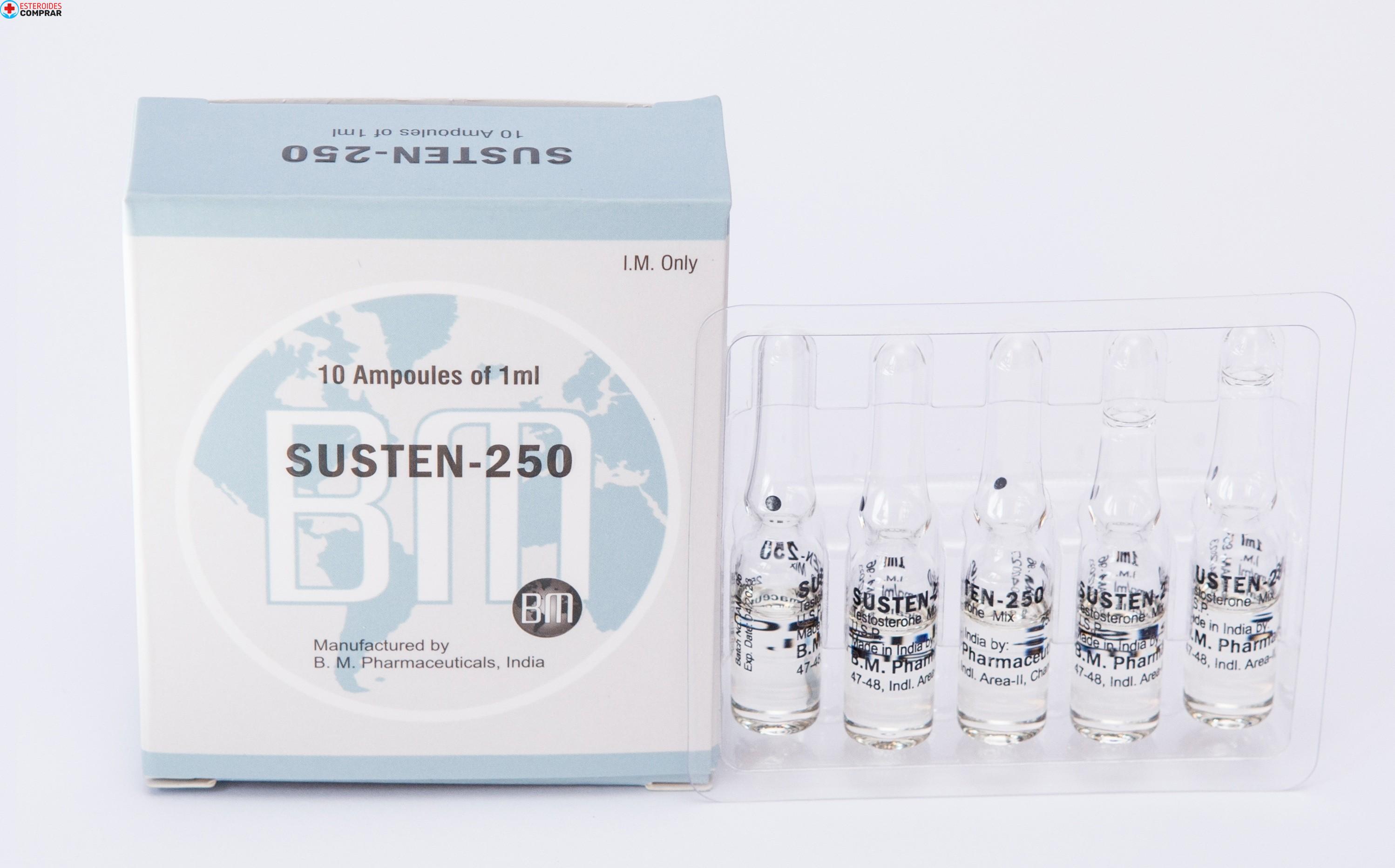 Susten 250 BM Pharmaceuticals (Sustanon, Test Mix) 12ML (6X2ML Vial)