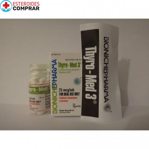 Thyro-Med 3 Bioniche Pharma (Liothyronine Sodium) 60tabs (25mcg/tab) - Imagen 2