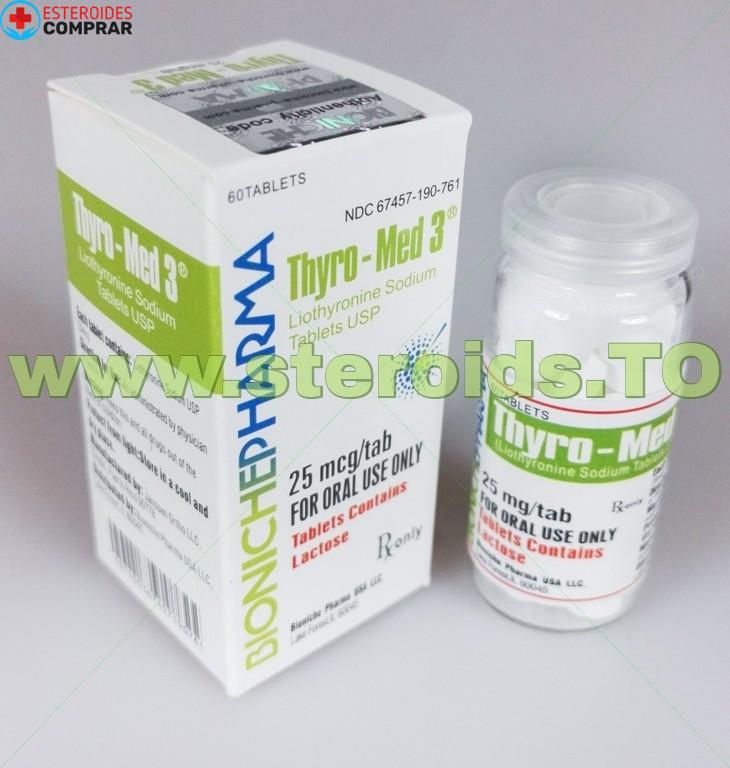 Thyro-Med 3 Bioniche Pharma (Liothyronine Sodium) 60tabs (25mcg/tab) - Imagen 3