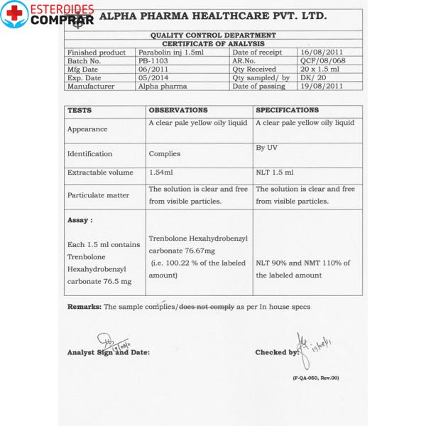 PARABOLIN ALFA PHARMA TRENBOLONE HEXA L PARABOLAN - Imagen 2